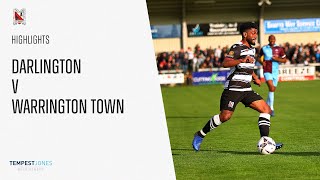 Match Highlights Darlington 22 Warrington Town  National League North [upl. by Malca]