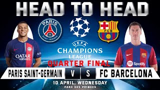 PARIS SAINT GERMAIN vs FC BARCELONA  PREDICTIONS amp Head to Head Stats  PSG vs FCB  UEFA 2023 [upl. by Kwapong163]