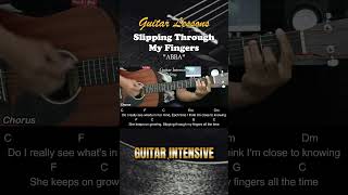 Slipping Through My Fingers  ABBA  EASY Guitar Tutorial Chords  Guitar Lessons guitarlessons [upl. by Haseena]