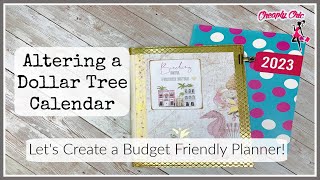 Lets Alter a 2023 Dollar Tree Calendar planner calendar dollartree [upl. by Eilagam]