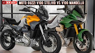 BEST 2024 MOTO GUZZI V100 STELVIO VS V100 MANDELLO Two extraordinary cruiser motorbikes from Italy [upl. by Dera]