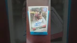 Anthony Banda 2018 Topps Gypsy Queen Autograph youtubeshorts shorts baseball mlb topps hobby [upl. by Enelyw204]