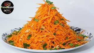 Carrot Salad Морковь покорейски  طرز تهیه سلاد زردک  سلاد هویج [upl. by Jerman]