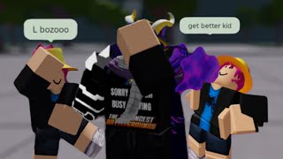 Toxic EGIRL Gets Cooked from da Boss…  The Strongest Battlegrounds [upl. by Darcee]