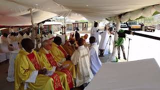 Fr Gift Sibanda giving Priestly vows before the Bishop on his ordination [upl. by Gustaf]