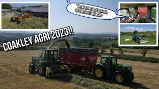 Martin Coakley Agri at SIlage in Ballygurteen with their new Halfpipe Redrock Trailer  Silage 2023 [upl. by Thorwald]