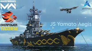 Modern Warships  JS Yamato Aegis  Very OP Battleship [upl. by Mathilda]