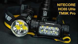 NITECORE HC65 UHe  TM9K Pro BEAMHOTS  TURBO RUNTIME real walk in the forest [upl. by Dnomyaw]