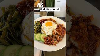 Crispy Pork Nasi Lemak 📍Pumbaas Nasi Lemak and Nasi Kandar Good Old Days Restaurant amp Bar [upl. by Lorain]