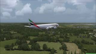 EMIRATES SkyCargo 777F Landung in München FSX [upl. by Kerrison]