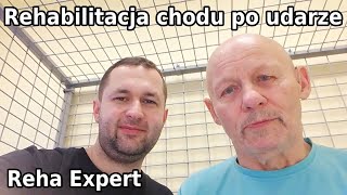 Rehabilitacja chodu po udarze  praca z pacjentem  Reha Expert [upl. by Nolat]