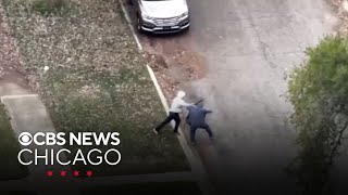 Video shows man attack officer with machete before deadly police shooting in Gary Indiana [upl. by Constance677]