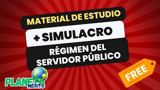 Material de estudio competencia RÉGIMEN DEL SERVIDOR PÚBLICO  Simulacro [upl. by Notnad]