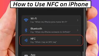 How to Enable NFC on iPhone iOS 18 [upl. by Starbuck]