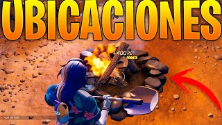 ENCIENDE UNA FOGATA EN FORTNITE 🔥 UBICACIONES DONDE HAY FOGATAS EN FORTNITE TEMPORADA 3 CAPITULO 4 [upl. by Kcid]