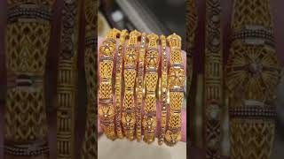 Hallmarked gold bangalesnew letast gold bangales set new dezne me goldjewellerydesignsforwomen [upl. by Rodina]