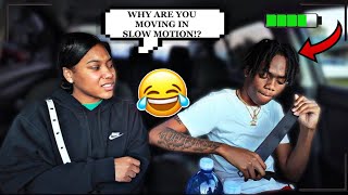 MOVING IN SLOW MOTION PRANK ON MY ANGRY GIRLFRIEND  SHE WAS HEATED [upl. by Delaine]