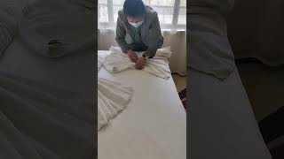 Tidy up bath towel folding tips [upl. by Weisler]