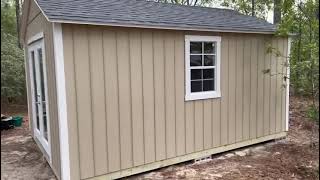 12x16 Shed  tiny house built on site in just 1 day [upl. by Landers]