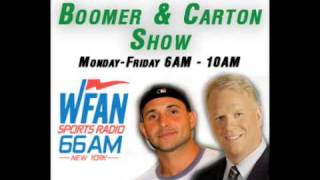 Boomer amp Carton In The Morning  41709  Craig causes hilarity making fun of Suzyn Waldman [upl. by Hplar]