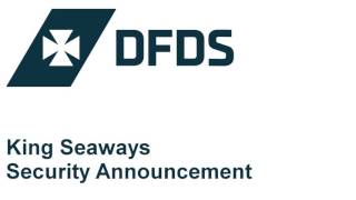 DFDS Seaways  King Seaways  Security Announcement [upl. by Omarr]