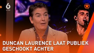 OPHEF over OPTREDEN DUNCAN LAURENCE  SHOWNIEUWS [upl. by Nylrehc]