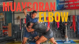 Muayboran elbow training [upl. by Carmon]