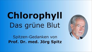 Chlorophyll  Das grüne Blut  SpitzenGedanken von Prof Dr med Jörg Spitz [upl. by Esirehs929]