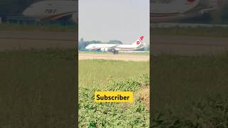 Biman 787 Landing shorts shortsvideo youtubeshorts [upl. by Silrak]