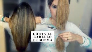 ✂️Como cortar el cabello en casa✂️Hazlo tu mismaHow to cut your hair at homeDIY [upl. by Chastity309]