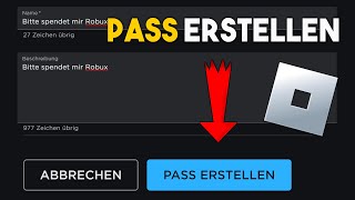 Roblox Gamepass erstellen für PLS Donate Deutsch  Pass in PLS Donate verkaufen [upl. by Harris]