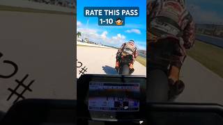 Rate this pass 110 🤷🏻 sportbikeracing motorcycle race yamaha yamahar1 sendit fullsend [upl. by Sirak]