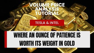 An ounce of patience is worth its weight in gold  volume price analysis lessons for Tesla amp Intel [upl. by Netti]