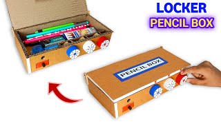 Locker Pencil box  how to make pencil box [upl. by Allistir]