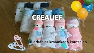 Luiertaart babies leuk kraamkado babyshower voor zwangere knutselen DIY [upl. by Guillema432]