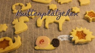 Butterplätzchen Rezept  Plätzchen Rezepte für Weihnachten  Keks Rezept  PlätzchenWoche 1 [upl. by Briny]