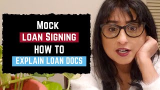 Mock Loan Signing How To Explain Loan Documents as Notary Loan Signing Agent [upl. by Notlew]