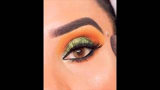 Easy Green Smokey Eye Makeup Tutorial Step By Step For Beginners youtubeshorts viralshort makeup [upl. by Aklam]