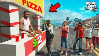 GTA 5  Franklin Opens A Pizza Restaurant In GTA 5 [upl. by Aihc]