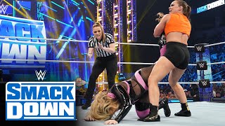 Natalya vs Ronda Rousey SmackDown Sept 30 2022 [upl. by Imefulo]