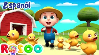 Cinco Patitos 🦆 En La Granja de Bebé  Nursery Rhymes  Canciones Infantiles en Español [upl. by Adnylem661]