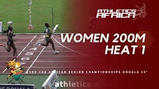 Womens 200m Heat 1  2024 African Athletics Senior Championships  Douala 24 [upl. by Ymij]