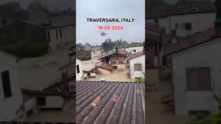 Italy flood  trabersara flood  flash flood flashflood flood shorts [upl. by Asta]