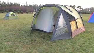 2 Man Double Layers Tunnel TentBus Tent [upl. by Ahsieker]