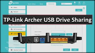 TPLink Archer USB Sharing and Security Settings USB SHARE [upl. by Jc]