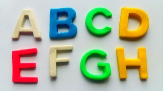 Clay ABC Song Clay ABC Clay doh ABC Play Doh Clay ABCDE Plastic Alphabet Playdoh Dough A B C Alfabet [upl. by Kucik]