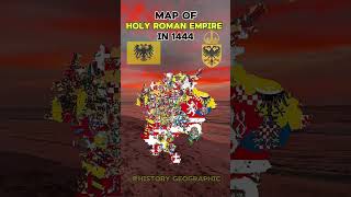 Map of Holy Roman Empire in 1444 romanempire germany deutschland geography europe world [upl. by Dee]