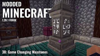 MODDED MINECRAFT 1201 FORGE  38 Game Changing Waystones  LAPTOP Gameplay [upl. by Ejrog543]