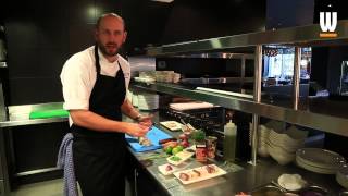 How to make kebab  monkfish and chorizo  by Gaucho Dubai [upl. by Fernanda]