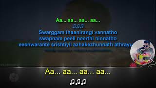 Swargam thanirangi vannatho karaoke with synced lyrics add [upl. by Richia464]